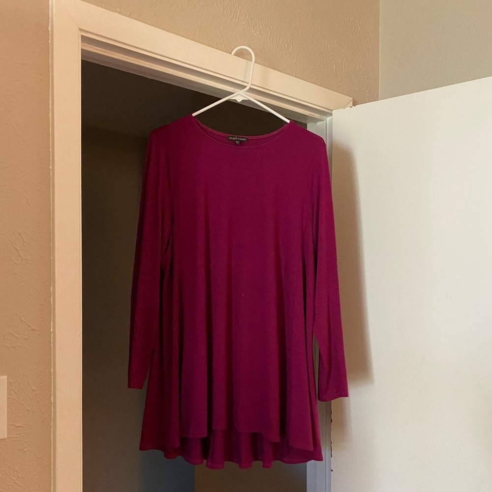 Eileen Fisher Long Sleeve Tunic size Large.
